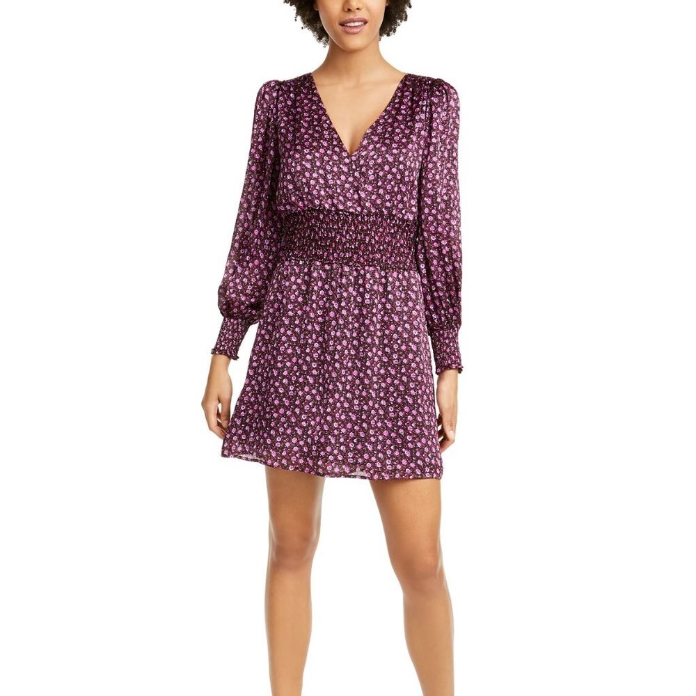 LEYDEN Smocked Cowl-Back Dress